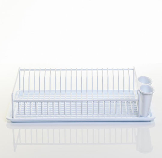 Max Home Отцедник За Мивка От Метал Бял 41x27.5x9см