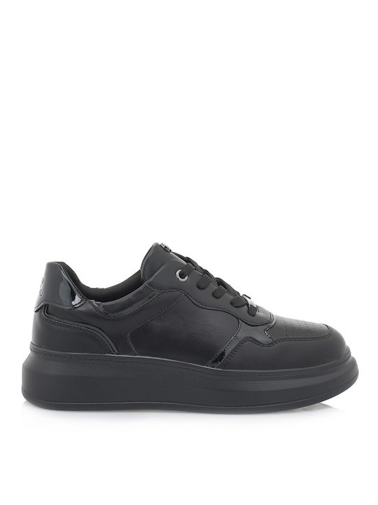 JK London Femei Sneakers NEGRU