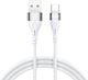 BWOO USB 2.0 Кабел USB-C Мъжки - USB-A 18W Бял 1м