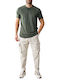 Hose Cargo Elastisch Beige