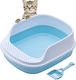 Cat Litter Box Light Blue L48 x W38 x H19cm
