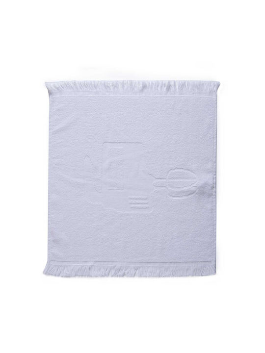 Nef-Nef Homeware Tea Towel made of 100% Cotton in White Color 50x50cm 1pcs