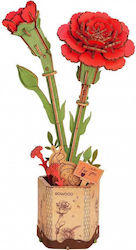 Robotime Red Carnation Puzzle 3D 124pcs TW052 Robotime Red Carnation Puzzle 3D 124pcs TW052