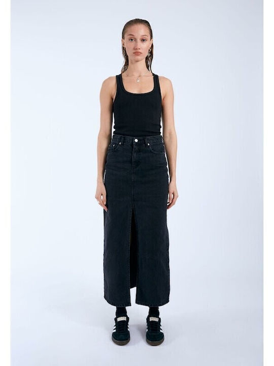 Dr Denim Denim Skirt Black