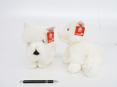 Plush Dog 30 Cm Terrier White