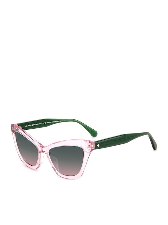 Kate Spade Women's Sunglasses with Pink Plastic Frame and Gray Gradient Lens AMELIEGS35JF4