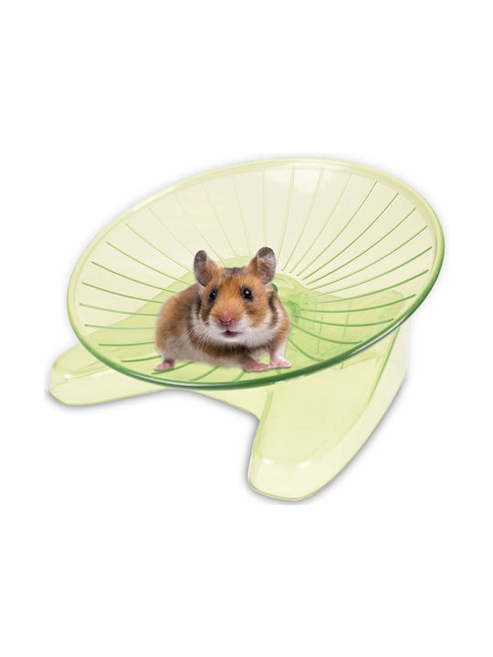 Flamingo Sat Running Disc Suzie Green 20.8x20.8x11cm Rodent Exercise Disc