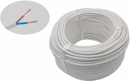Netzkabel Typ NYL mit Kabeleigenschaften 2x1.5mm² in Weißer Farbe 100m