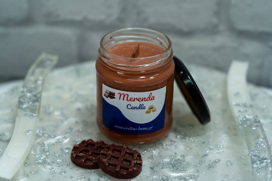 Αρωματικό Κερί Σόγιας Merenda σε Βάζο με Άρωμα Merenda Καφέ 200gr