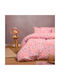 Melinen Sheet Set Single Cotton Ballet Pink 170x260cm 3pcs