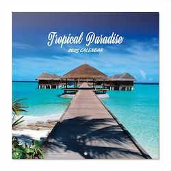 Wall Calendar 2025 30x30cm Tropical Paradise