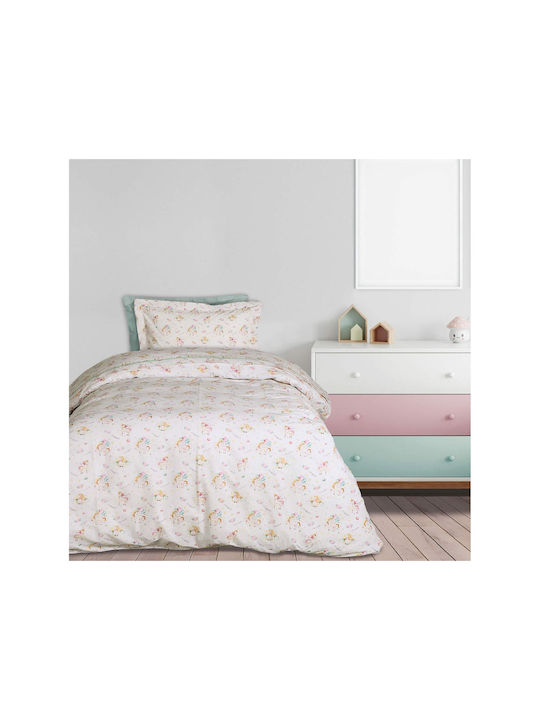 Das Home Σετ Μονά Stay Magical Mint - Pink - White 170x240cm