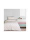 Das Home Sheet Set Single Cotton Stay Magical Mint - Pink - White 170x240cm 3pcs