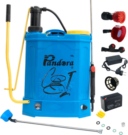 Electric + Manual Sprayer Pump 2 In 1 16 Liters 5.5 Bar Pandora New Model + Pressure Regulator