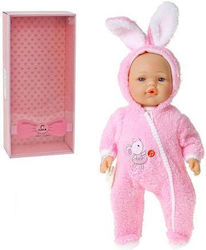 Baby Doll In Pink Jumpsuit 40cm Sound Box Speaks Sings In Polish Adar