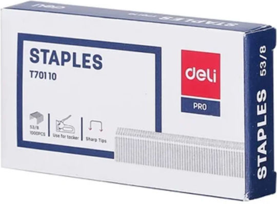 Staple Wires 1000pcs 53/8 Deli T70110