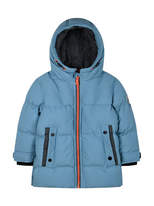 Kinder Freizeitjacke mit Futter & Kapuze Sky Blue