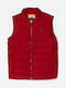 Kids Quilted Sleeveless Jacket Red
