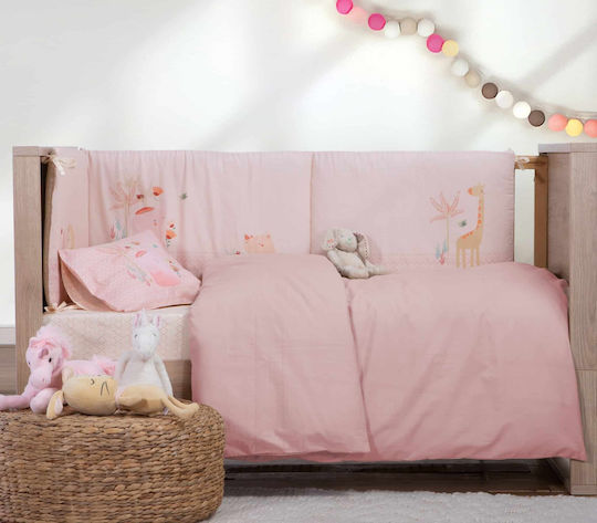 Nef-Nef Homeware Baby Bettbezug Basic Pink 110x150cm.