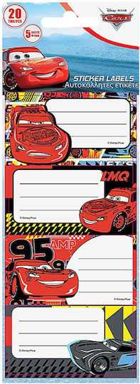 Disney Cars Ετικέτες Τετραδίων 10τμχ