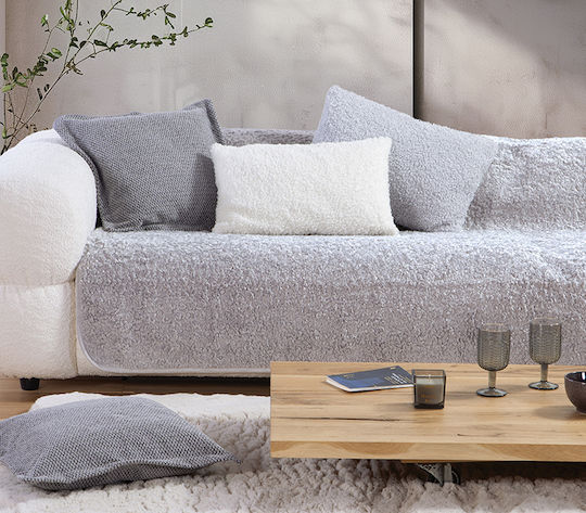 Nef-Nef Homeware Vanjel Sesselüberwurf P150xM180cm Silber Nef-Nef Homeware Vanjel Sesselüberwurf P150xM180cm Silber