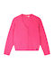 Kids Cardigan Knitted Magenta