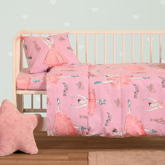 Melinen Baby Bettbezug Ballet Pink 110x160cm. Melinen Baby Bettbezug Ballet Pink 110x160cm.