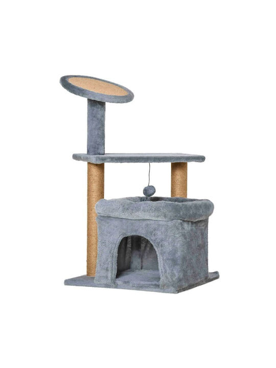 Cat Scratching Post Cat Trees Gray 48x48x84cm.