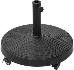 Stand de umbrelă Plastic Negru 52x41cm 1buc
