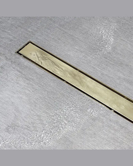 Naron Siphon Boden mit Größe 60x8cm Gold
