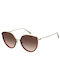 Levi's Women's Sunglasses with Brown Metallic Frame and Brown Lenses