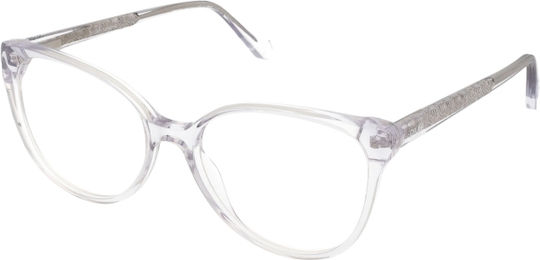 Crulle Unwind Transparenter Damen Acetat Katzenauge Brillengestell