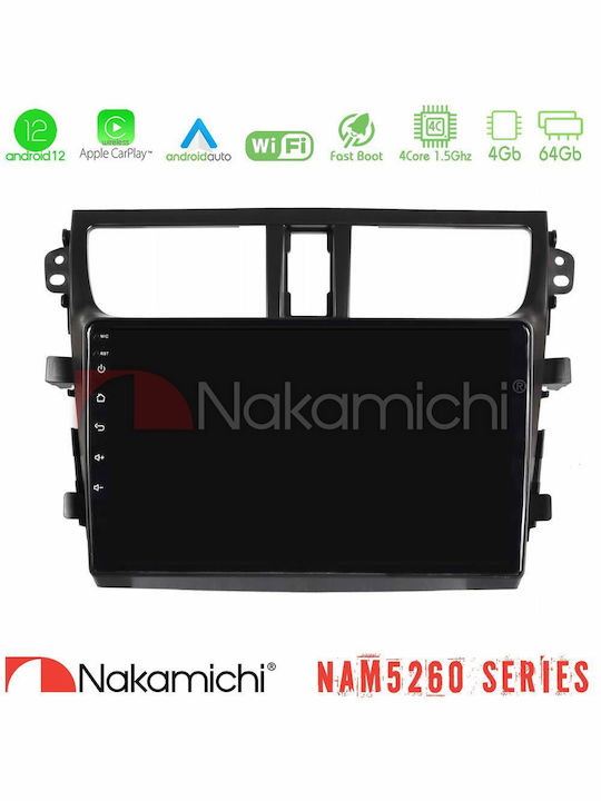 Nakamichi Sistem Audio Auto pentru Suzuki Celerio 2014-2020 (Bluetooth/USB/AUX/Wi-Fi/GPS/Apple CarPlay/Android Auto) cu Ecran Tactil 9"
