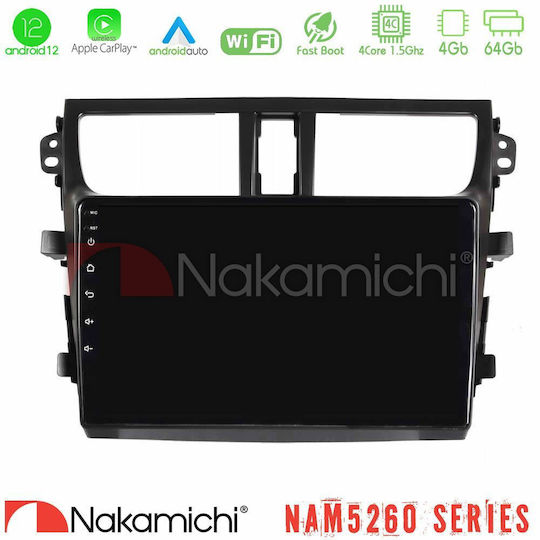 Nakamichi Ηχοσύστημα Αυτοκινήτου για Suzuki Celerio 2014-2020 (Bluetooth/USB/AUX/WiFi/GPS/Apple-Carplay/Android-Auto) με Οθόνη Αφής 9"
