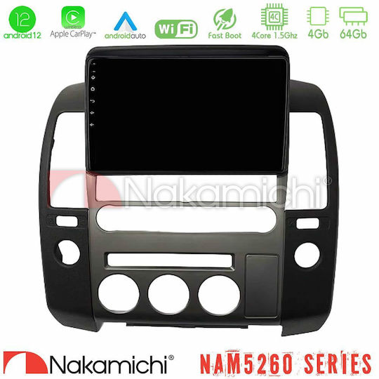 Nakamichi Ηχοσύστημα Αυτοκινήτου για Nissan Navara / Pathfinder 2006-2012 (Bluetooth/USB/AUX/WiFi/GPS/Apple-Carplay/Android-Auto) με Οθόνη Αφής 9"