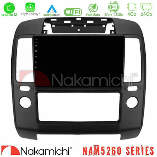 Nakamichi Sistem Audio Auto pentru Nissan Navara / Căutător de drumuri 2006-2011 cu A/C (Bluetooth/USB/WiFi/GPS/Apple-Carplay/Android-Auto) cu Ecran Tactil 9"