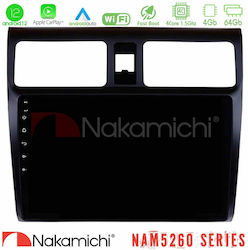 Nakamichi Sistem Audio Auto pentru Suzuki Rapid 2005-2010 (Bluetooth/USB/AUX/WiFi/GPS/Apple-Carplay/Android-Auto) cu Ecran Tactil 10"