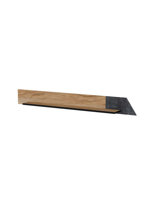 Shelf Wall 130x20x15cm Oak/concrete