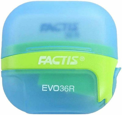 Factis Pencil Sharpener Blue with Eraser 707116B