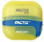 Factis Pencil Sharpener Yellow with Eraser 707116Υ