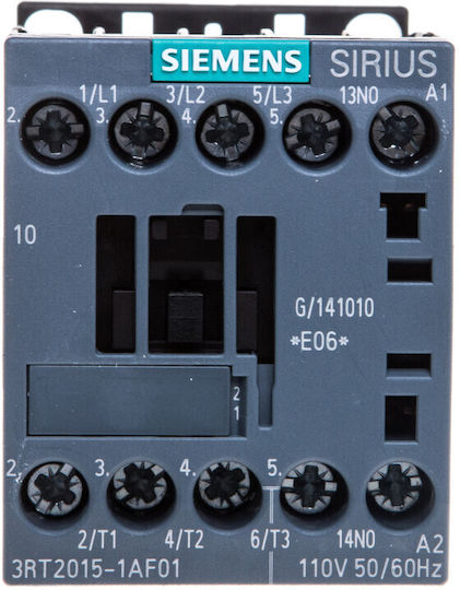 Power Contactor 7a 3p 110v Ac 1z 0r S00 3rt2015-1af01