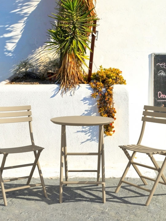 Outdoor Chair Polypropylene Helen Taupe