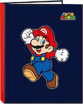 Biblioraft Super Mario World Albastru Marin A4 26,5 X 33 X 4 Cm