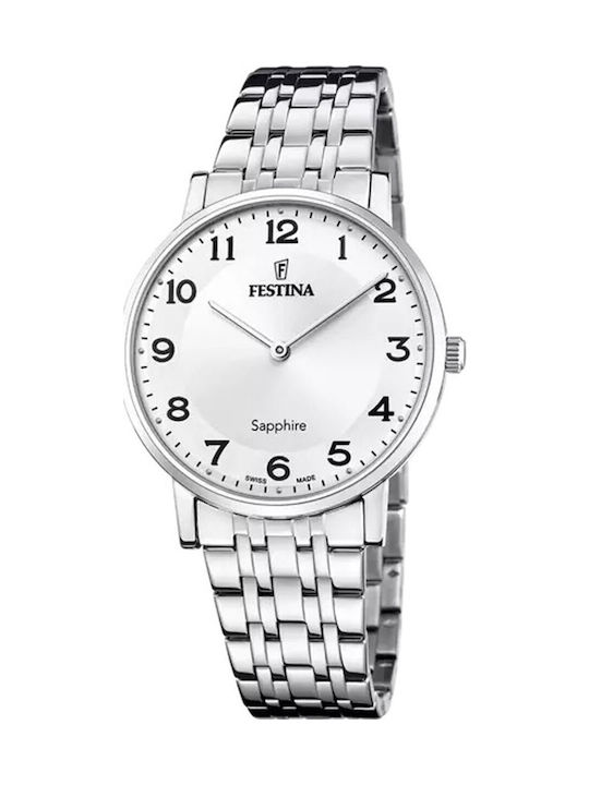 Festina Ceas de Damă cu Argintiu Brățară Metalică