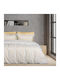 Das Home Duvet Cover Set Cotton Queen with 2 Pillowcases 220x240 3001 Cream, Mint, Salmon