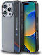 BMW Motorsport Vertical Stripe Back Cover Πλαστικό / Σιλικόνης Γκρι (iPhone 16 Pro Max)