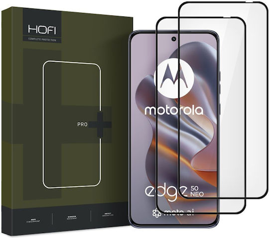 Hofi Pro+ Tempered Glass 2τμχ Μαύρο (Motorola Edge 50 Neo / 60 Neo)