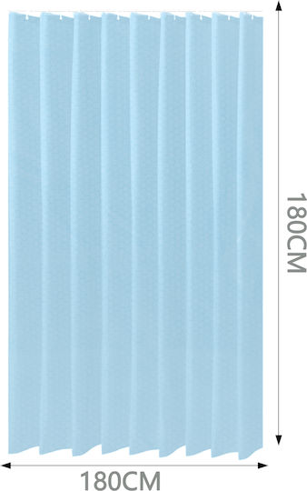Tpster Shower Curtain Blue