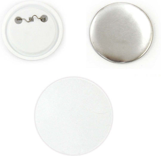 Pixmax Componente Insignă 25mm Set de 100 Insigne cu Ac