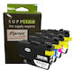 Planetink Kompatibles Tintenstrahldrucker-Tintenpatronen-Paket Bruder LC427XL Multipack 263ml Multi (Farbe) / Schwarz 4Stück